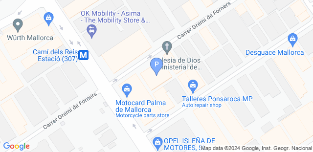 Map to Palma North